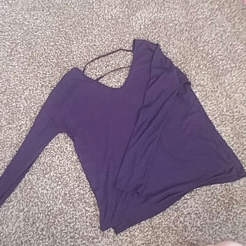 Dark purple long sleeve shirt